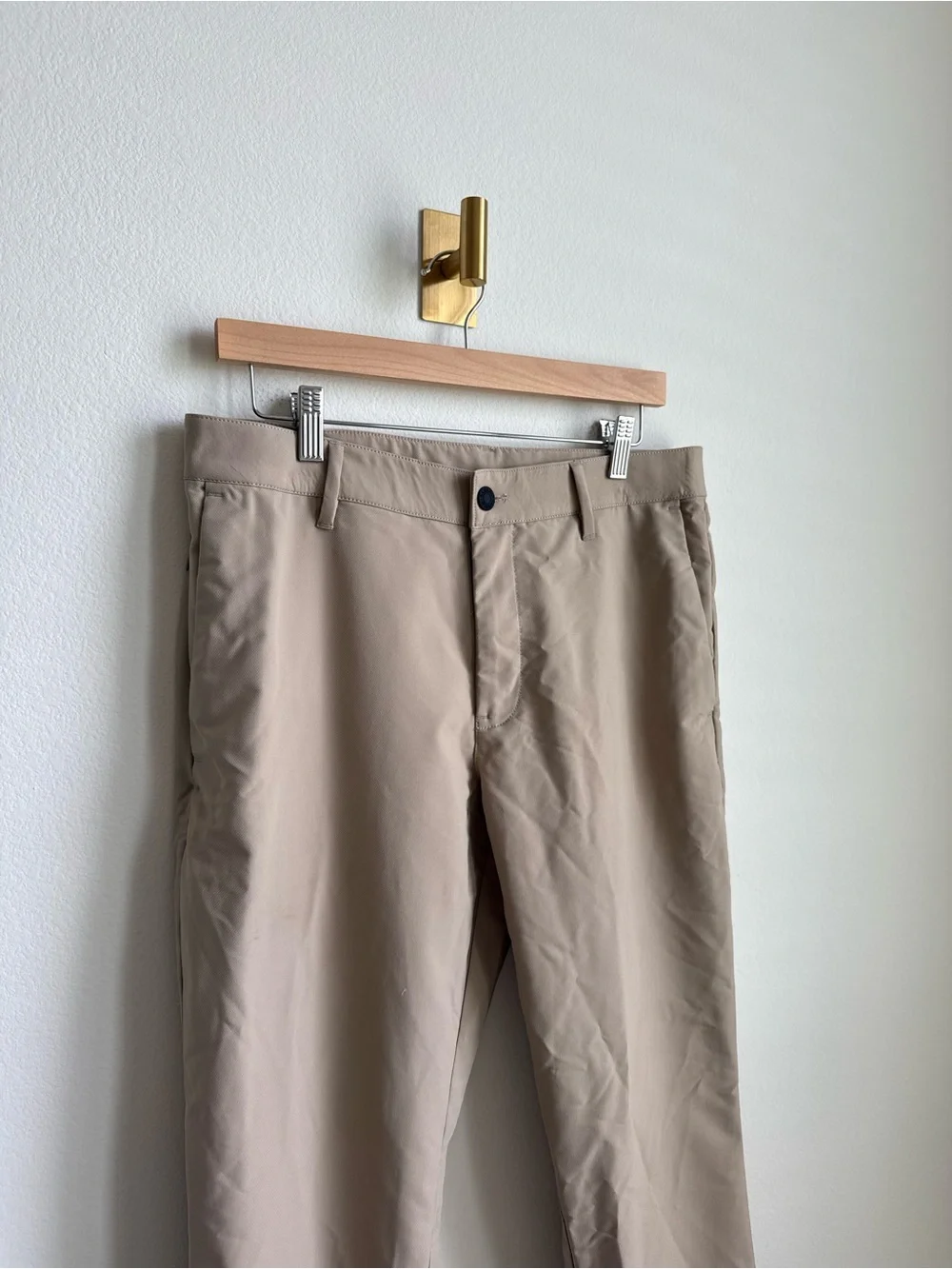 Banana Republic Men’s Performance Pants Beige Khaki 32x29 Stretch Chino